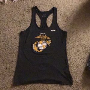 Grey Marine Corps Tank Top